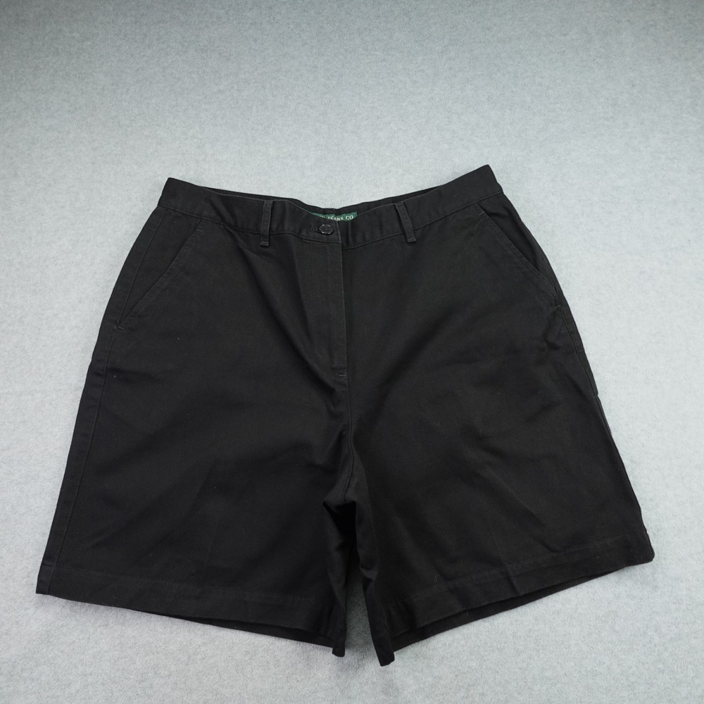 Lauren Ralph Lauren Shorts Womens 12 Black Chino Bermuda Cotton